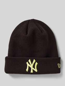 New era Beanie met labeldetail