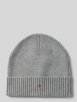 Tommy Hilfiger Pima Katoen Beanie Vlag Ontwerp Gray Heren