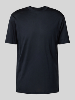 Emporio Armani Logo Patch Jersey T-shirts en Polos Blue Heren