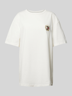 Tommy Jeans T-shirt met labelstitching en ronde hals