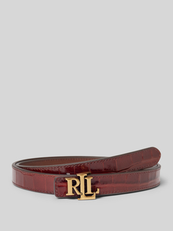 Lauren Ralph Lauren Riem van runderleer met pinsluiting