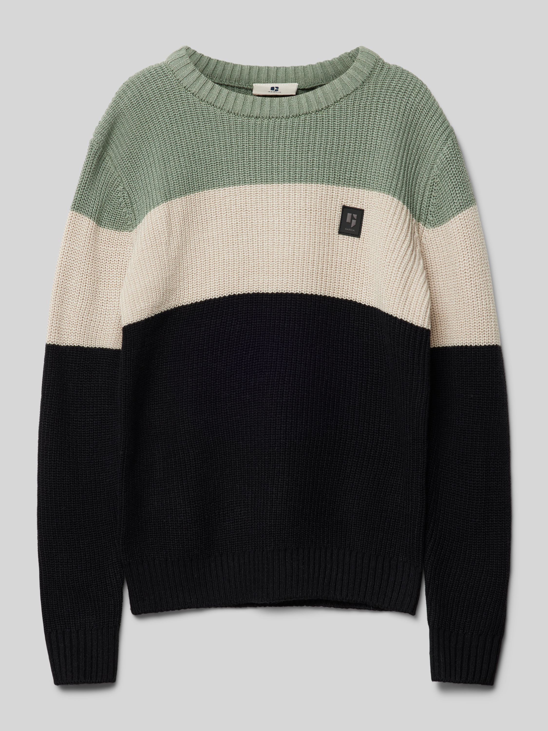 Garcia Gebreide pullover met extra brede schouders