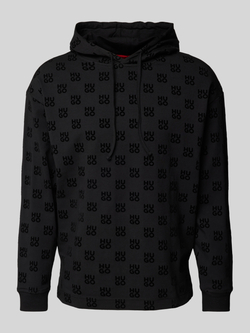 HUGO Hoodie met labelprints model 'Flock'