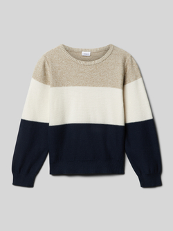 name it Gebreide pullover met ronde hals model 'VOHAN'
