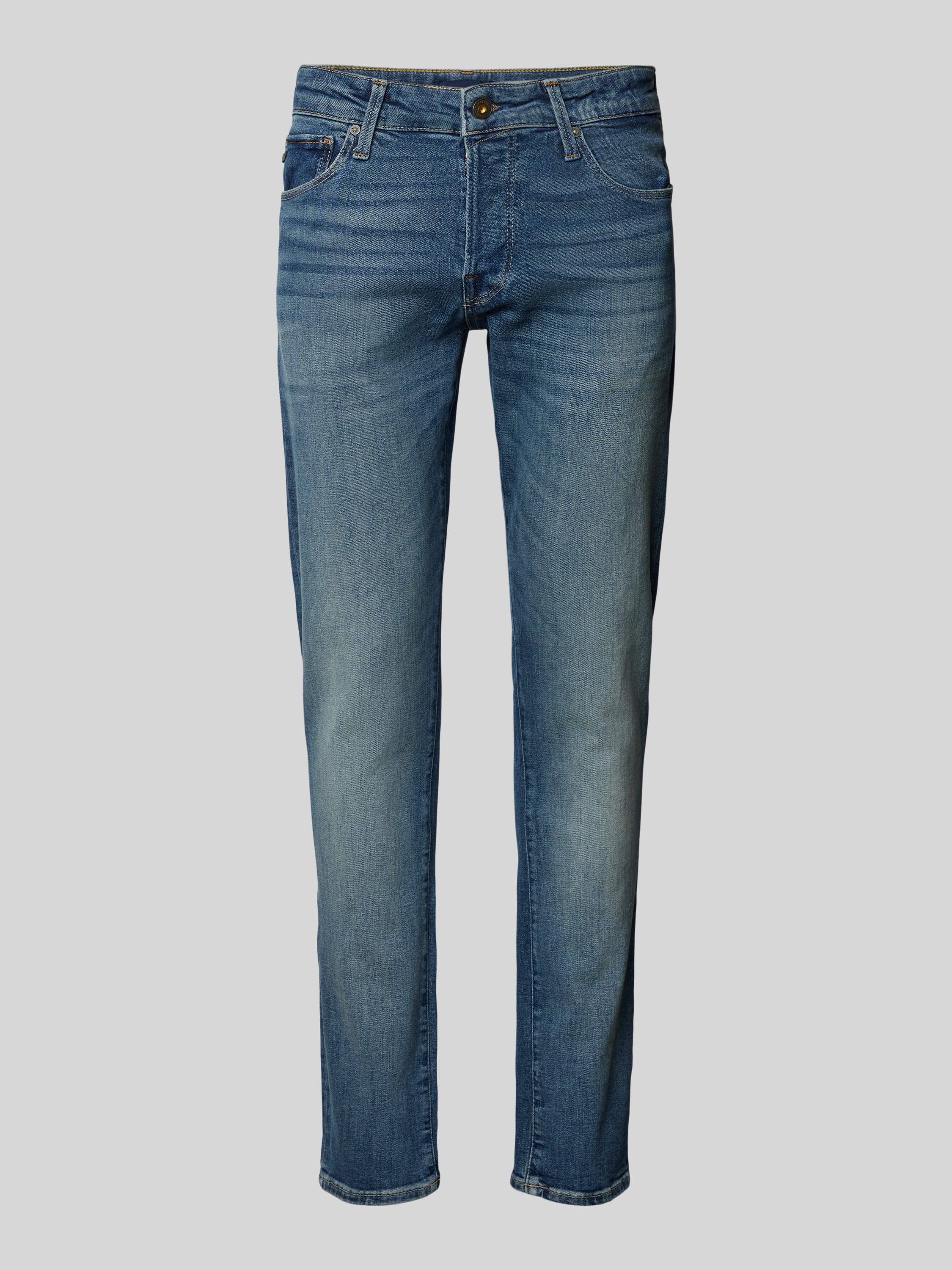 JACK & JONES JEANS INTELLIGENCE slim fit jeans JJIGLENN JJICON blue denim