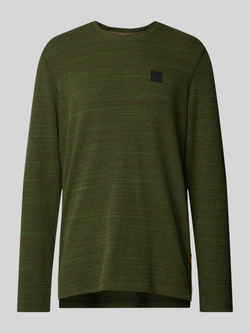 PME Legend gemêleerde regular fit longsleeve donkergroen