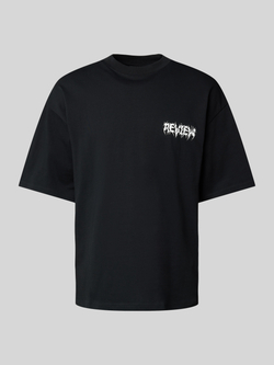 REVIEW Oversized T-shirt met labelprint