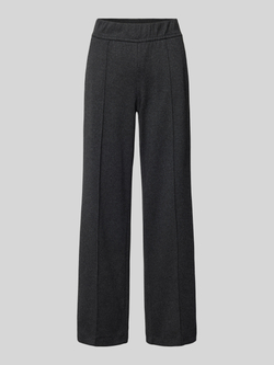 ROSNER Wide leg stoffen broek met elastische band model 'May'