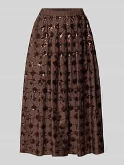 Weekend Max Mara Uitlopende midirok van puur katoen