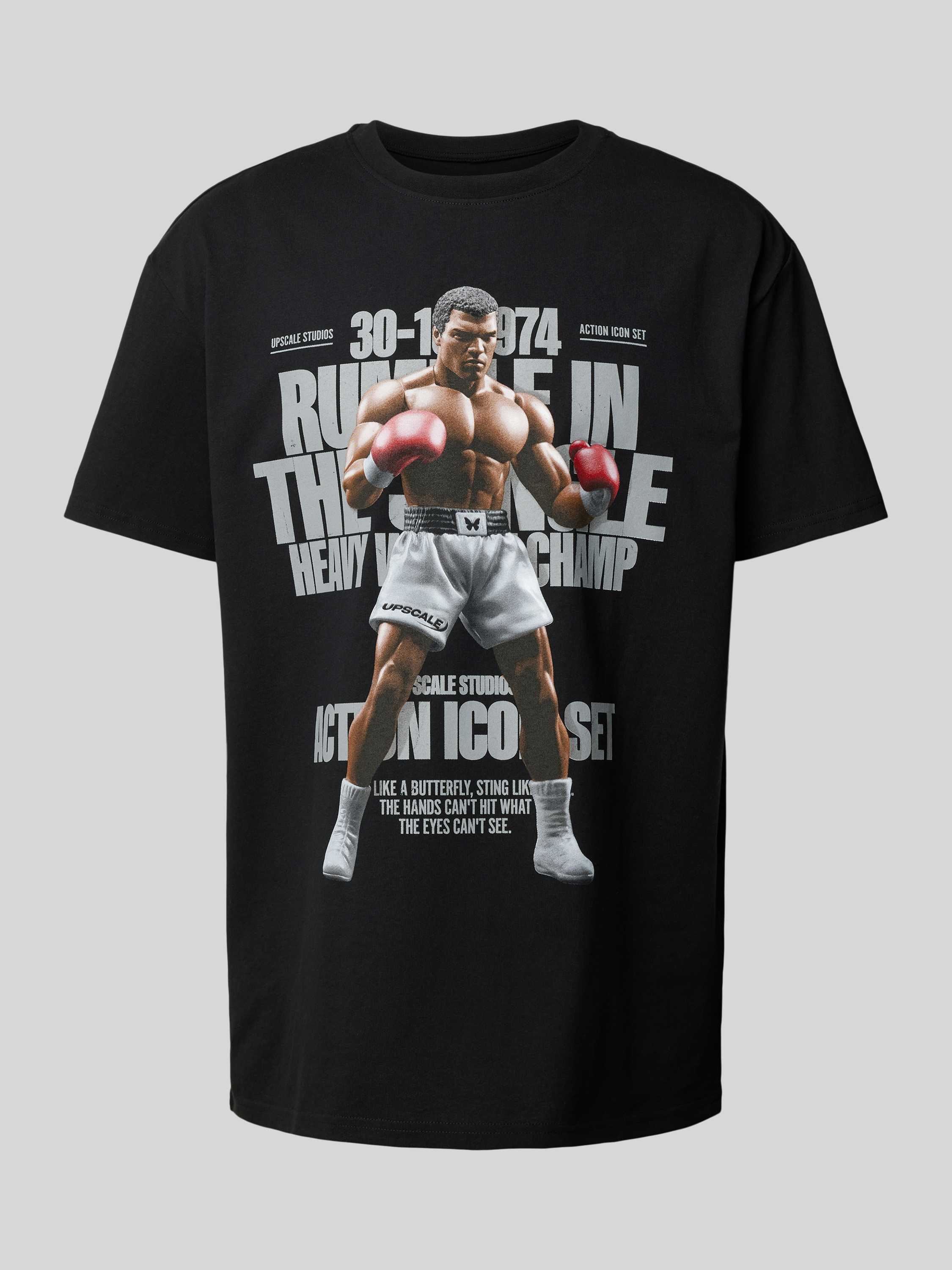 Mister tee Oversized T-shirt met motief- en statementprint model 'Rumble'