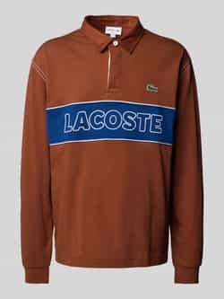 Lacoste Relaxed fit poloshirt met labelstitching