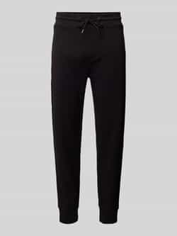 Boss Slim fit sweatpants met structuurmotief model 'Lamont'