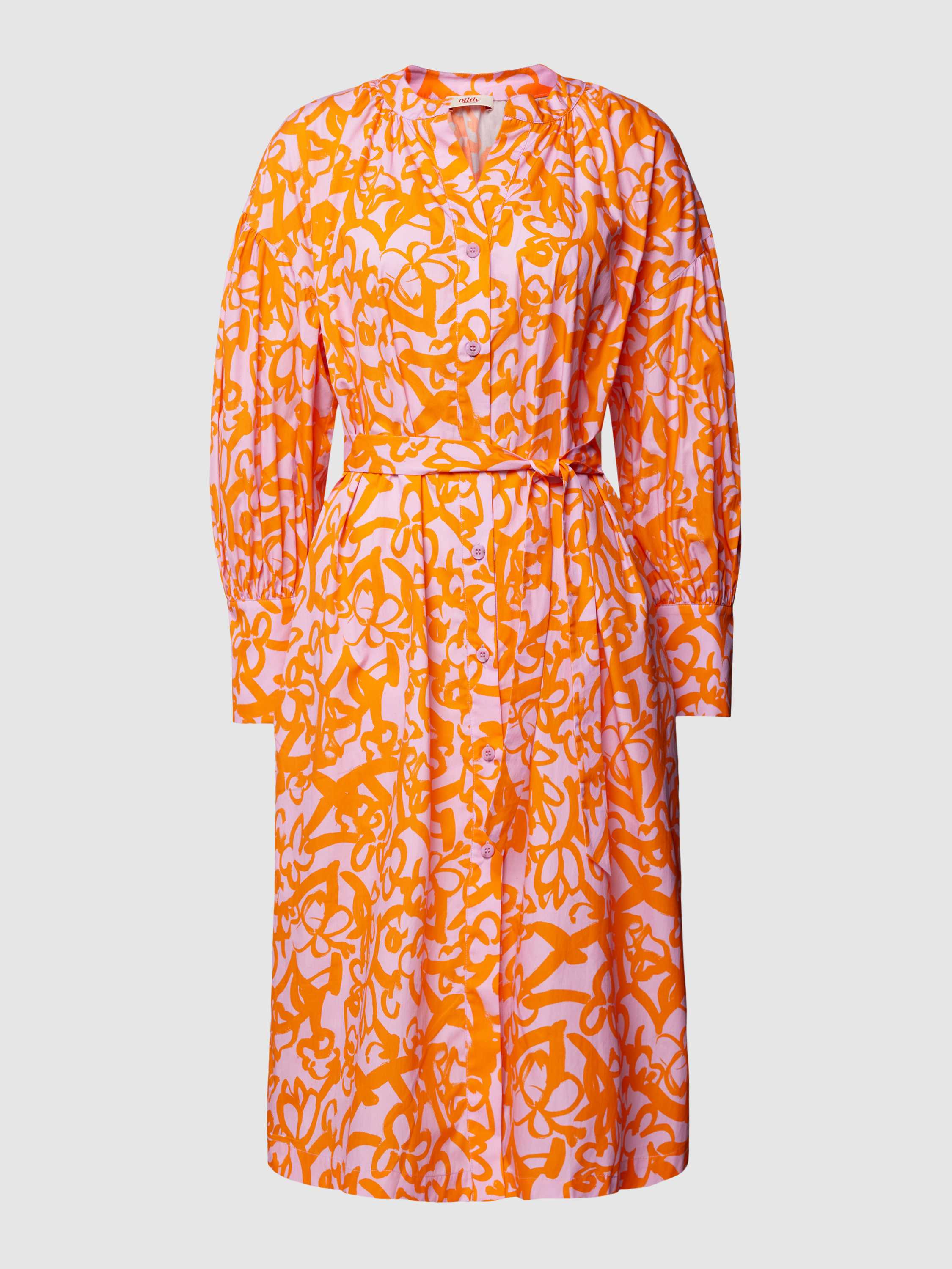 Oilily Midi-jurk met strikceintuur model 'DASH''