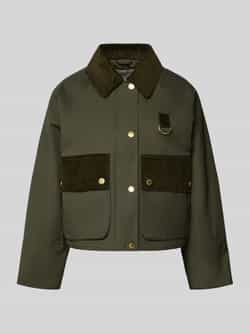 Barbour Relaxed-fit jack van katoenmix met corduroy kraag model 'PHOEBE'