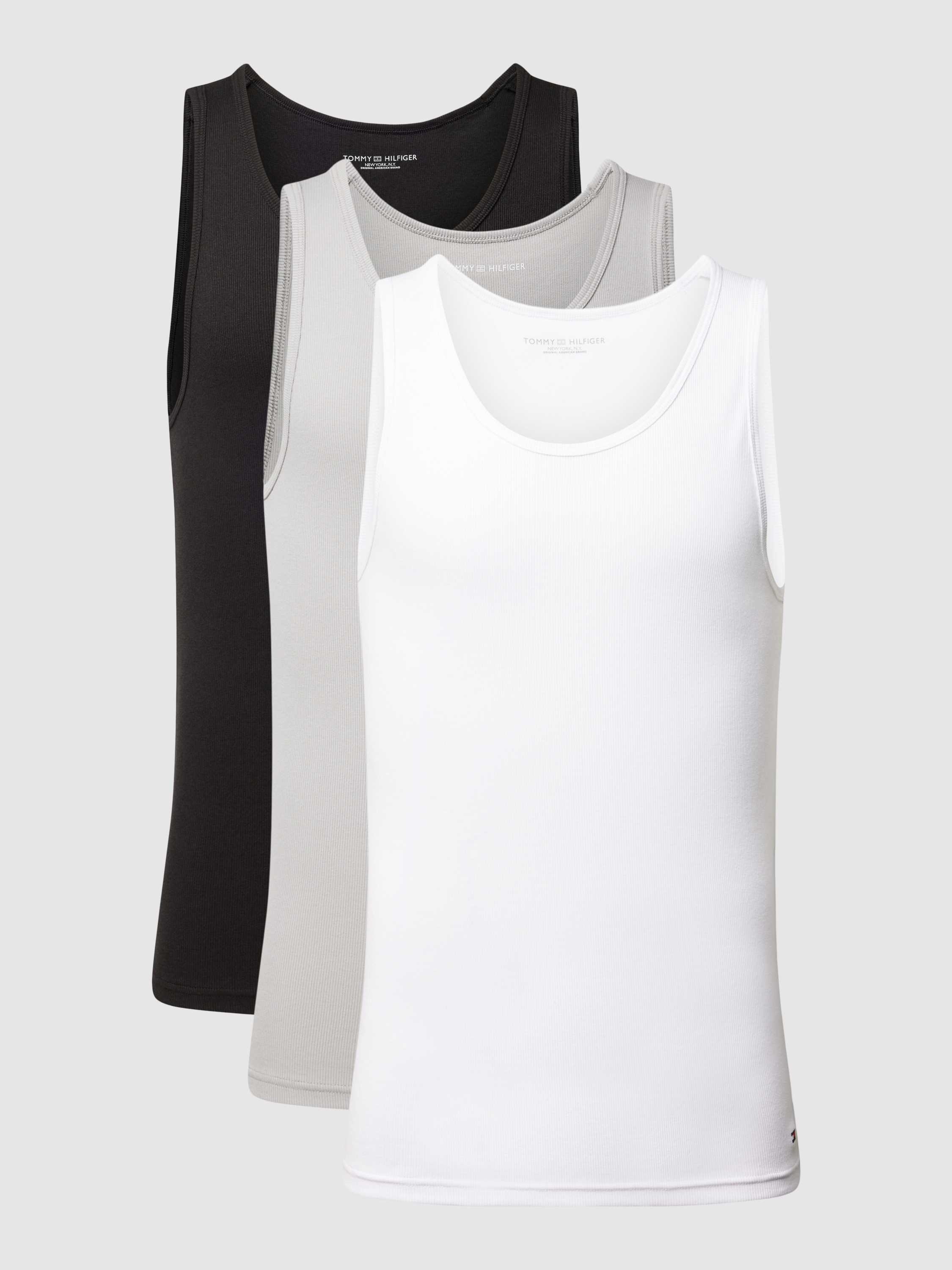 Tommy Hilfiger Tanktop met labeldetail in een set van 3 stuks