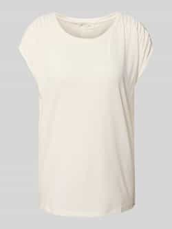 Christian Berg Woman T-shirt met geribde ronde hals