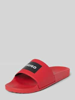 HUGO Slippers met labelprint model 'Timein'