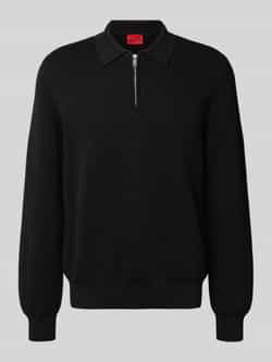 HUGO Relaxed fit gebreide pullover van puur katoen model 'SAN PAULEY-C'