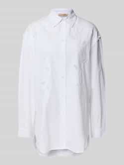 Stella Nova Regular fit blouse met broderie anglaise