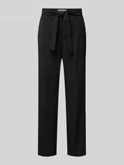 Christian Berg Woman Selection Flared stoffen broek met strikceintuur