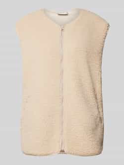 NEO NOIR Bodywarmer van teddybont met ritszakken model 'Funder'