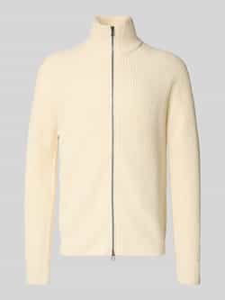 Forét Gebreid jack van wol met opstaande kraag model 'DELTA'