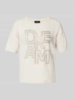 Monari T-shirt met labeldetail