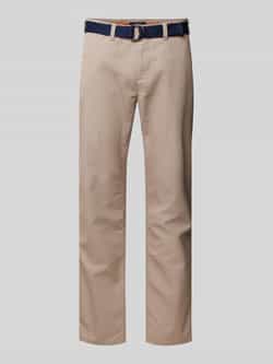 MCNEAL Slim fit chino met riem