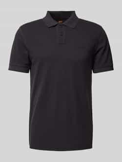 Boss Orange Slim fit poloshirt met korte knoopsluiting model 'Prime'