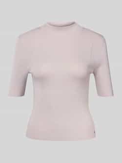 Marc Cain T-shirt van lanawolmix met logo-applicatie