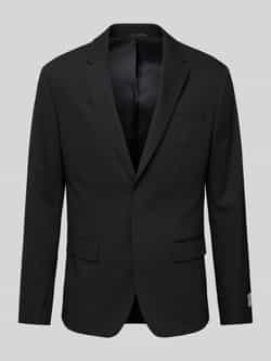 CK Calvin Klein Slim fit 2-knoops colbert van wolmix model 'TRAVEL'