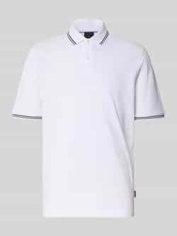 Bugatti Poloshirt met korte knoopsluiting