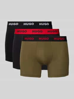 HUGO CLASSIFICATION Boxershort met elastische band met logo in een set van 3 stuks