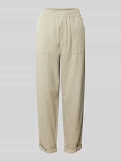 Jake*s Casual Stoffen broek met elastische band