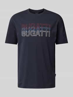 Bugatti T-shirt met labelprint