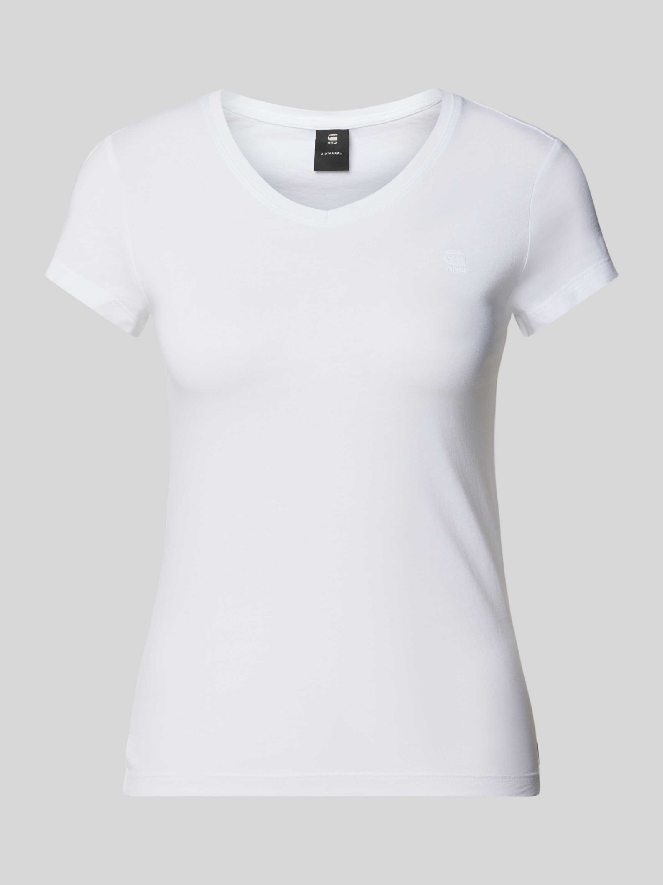 G-Star RAW T-shirt Eyben van biologisch katoen wit