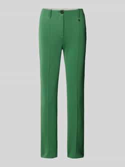 Marc Cain Korte stoffen broek met bandplooien model 'Sidney'