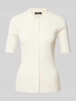Lauren Ralph Lauren Gebreid shirt met doorknoopsluiting model 'DAENA'