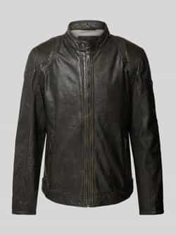 Gipsy Leren jack met ritszakken model 'Chesney'