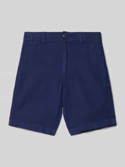 Polo Ralph Lauren Teens Regular fit korte broek van linnen met logostitching model 'PREPPY'