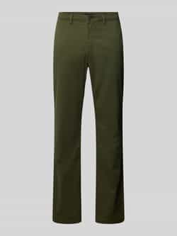 Tommy Hilfiger Chino DENTON CHINO SATIN met achterzakken met knoop logo-borduursel