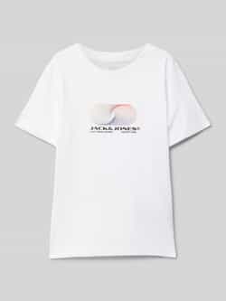 jack & jones T-shirt met labelprint model 'CALMA'