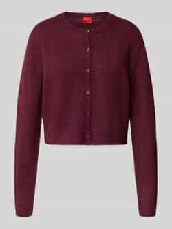 HUGO Regular fit gebreid jack met wol model 'SFEBRA'