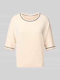 Opus Gebreid shirt met ronde hals model 'Prepi'