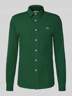 Lacoste Slim fit vrijetijdsoverhemd in gestructureerde look