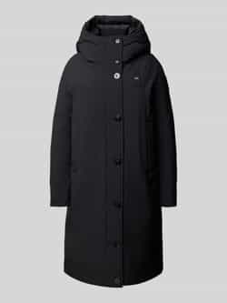 Blauer Usa Lange functionele jas met labeldetail model 'ARGYLLE'