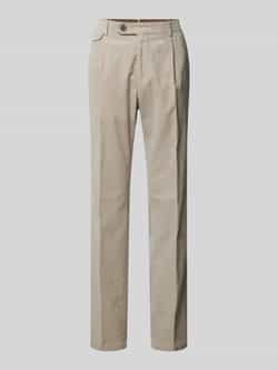 Windsor Regular fit pantalon met bandplooien model 'Silvi'
