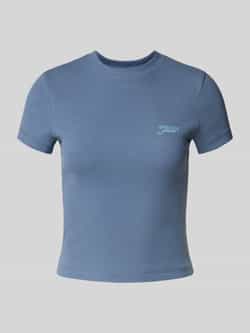 Tommy Jeans Slim fit T-shirt van katoenmix
