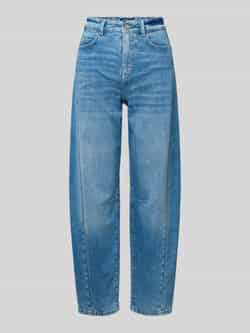 Marc Cain Relaxed fit high waist jeans met deelnaden