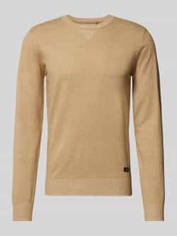 Blend Gebreide pullover met ribboorden model 'Bruton'